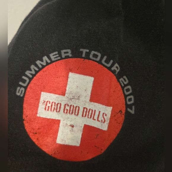 Goo Goo Dolls Band T Shirt Local Crew Mens XL Tour 2007 Black Cotton Music - Picture 2 of 7